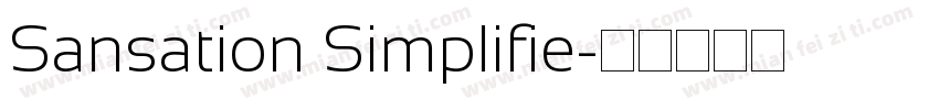 Sansation Simplifie字体转换